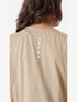 LEERA Beige Oversized Cotton Tee